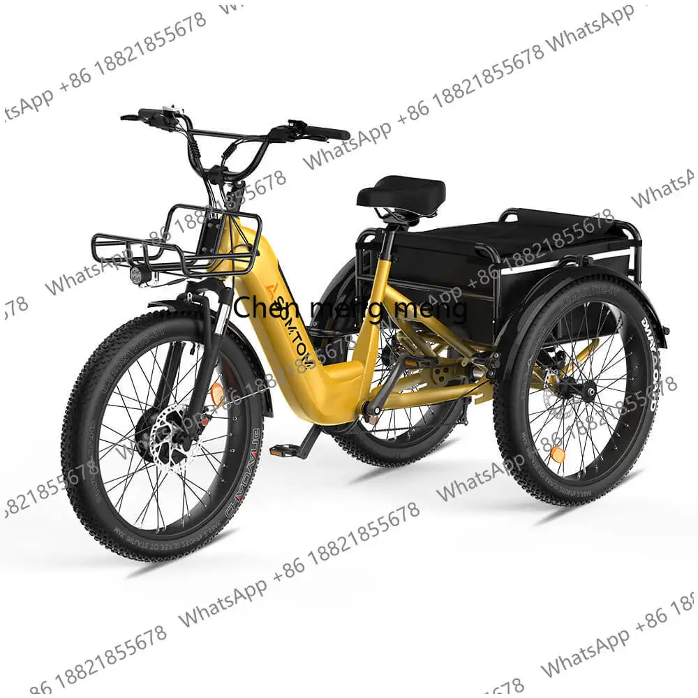 Electric Cargo Bike Fast Delivery  Powerful Front Drive Motor 3-Wheel Trike Electric Bike with