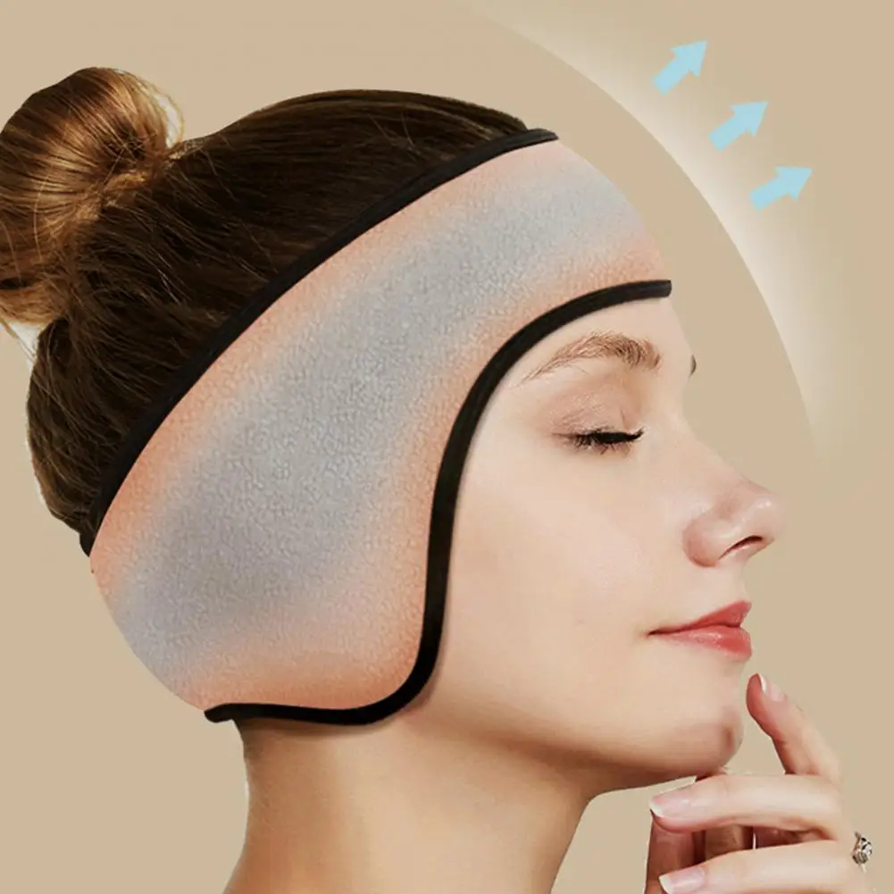 Penutup telinga musim dingin tebal, dengan pita pengencang dapat diatur Super lembut elastis tinggi tahan angin earmuff termal