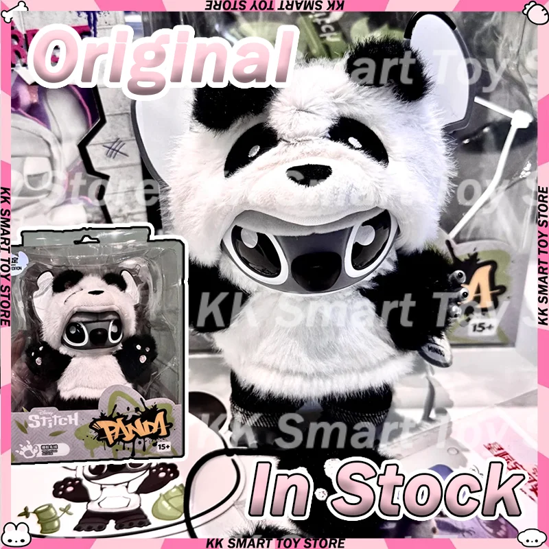 

In Stock New Official Miniso Stitch Genz Street Limited Edition Panda Vinyl Doll & Bag Charm Trendy Fashion Accessory Gifts Toys