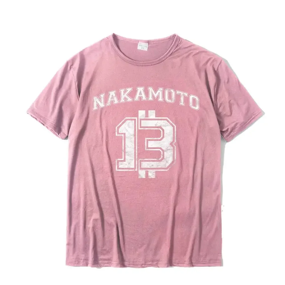 Satoshi Nakamoto Bitcoin Logo College Team Style Distressed Men T-Shirt Tops T Shirt Oversized Unique Cotton Men T Shirts Casual