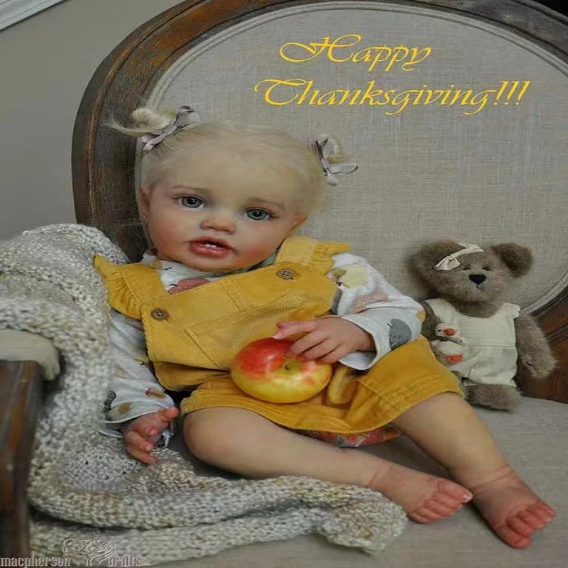 متوفر في المخزون دمى SANDIE Reborn Baby Lottie مقاس 24 بوصة غير مطلية للفتيات