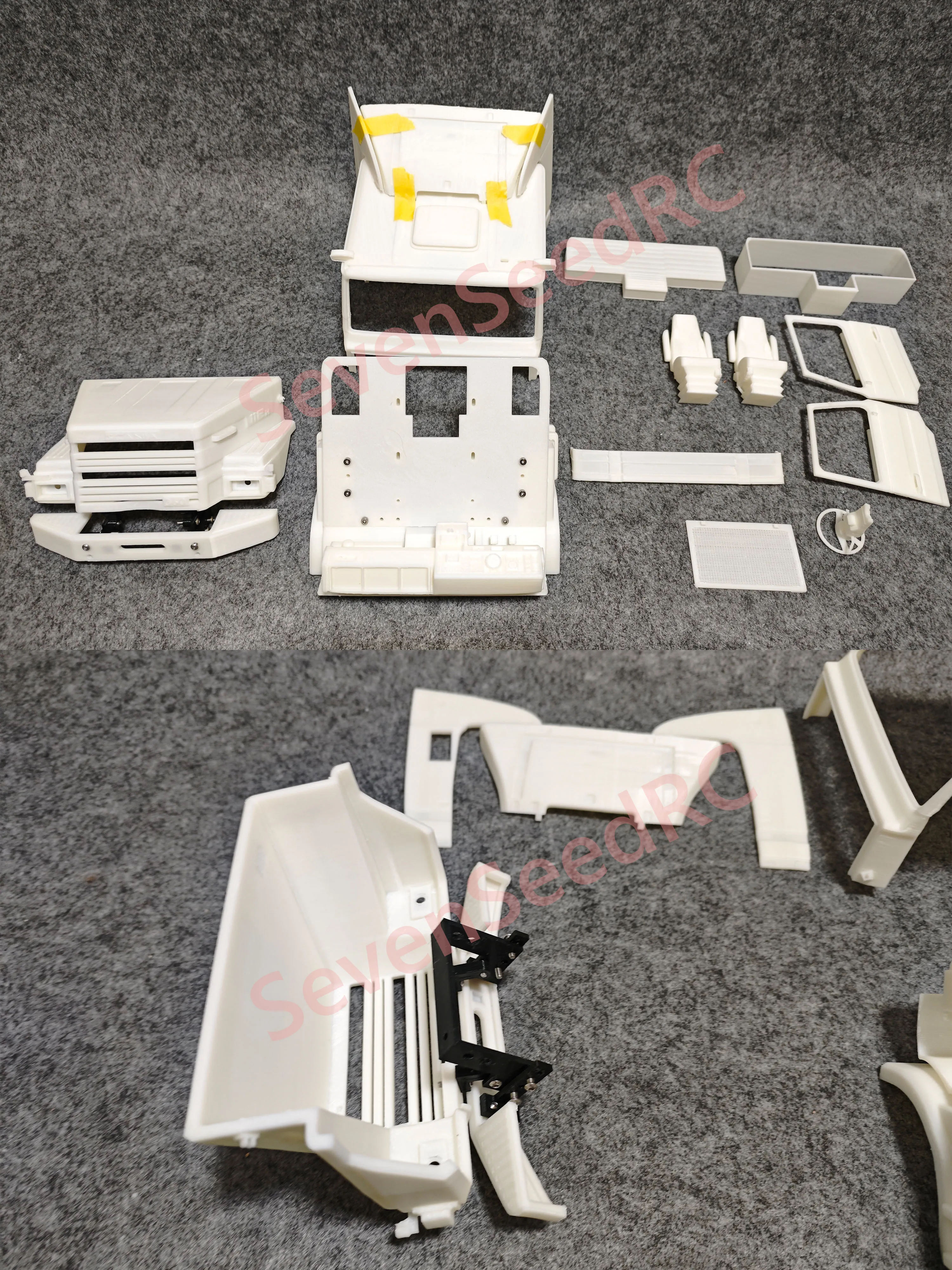 3d Print Truck Cab Kit Scania 112T 1/14 For Fmx Static Dot Model JDM-110 Tamiya Lesu Lxy Scaleclub