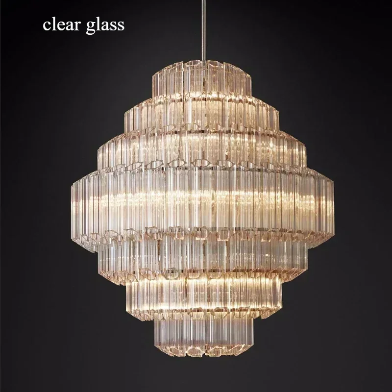 الشمال الحديثة الفاخرة الزجاج قلادة أضواء المعيشة طاولة طعام غرفة المطبخ جزيرة الزفاف شنقا الثريا مصابيح ديكور المنزل #3