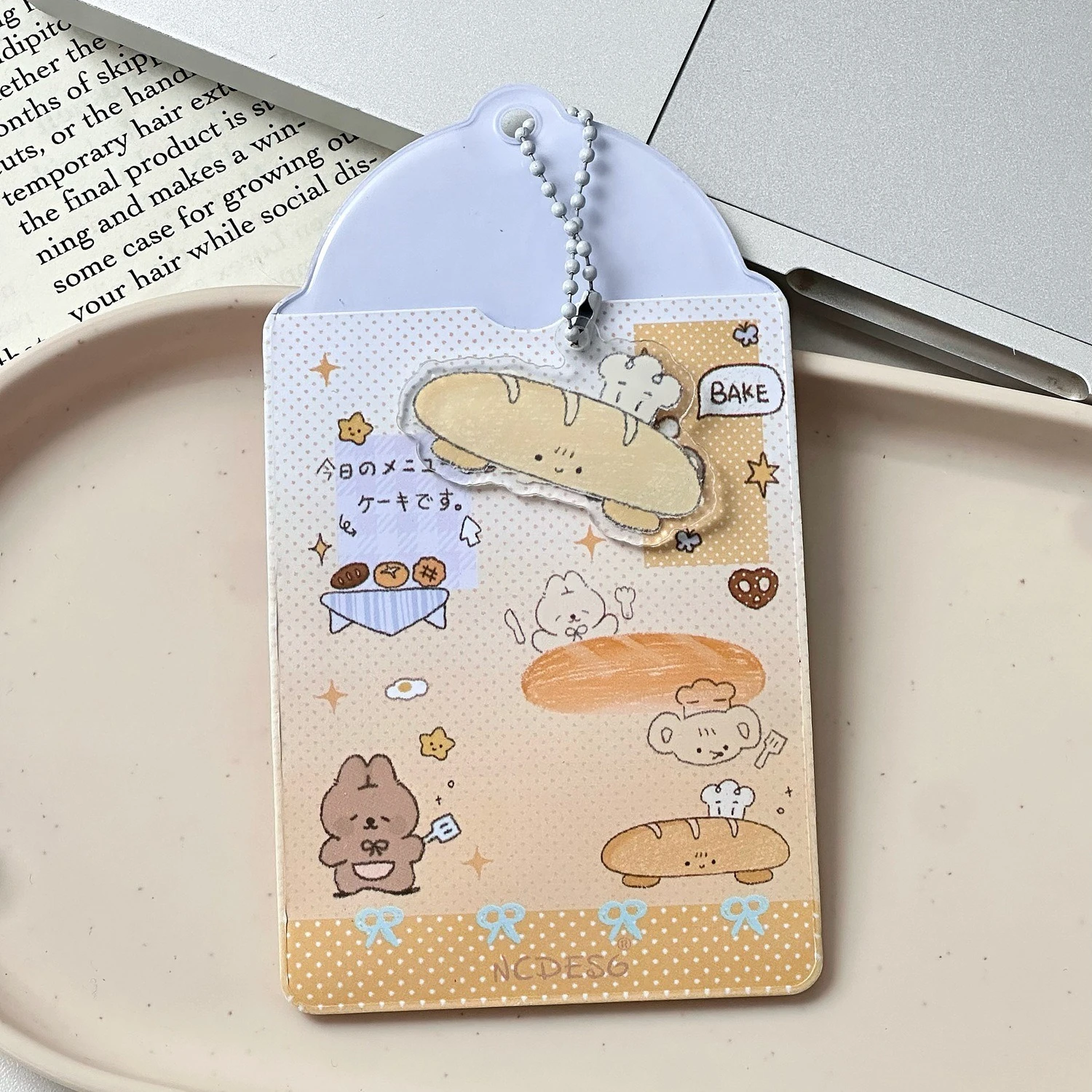 Cute Cartoon PVC Photocard Holder Kpop Idol Card Protector ID Case Pendant image 4