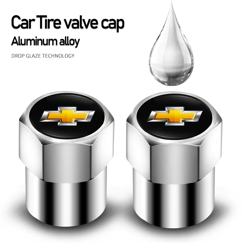 4 tapas de válvula de neumático antipolvo para Chevrolet Captiva Cruze Trax Aveo Impala Sonic Onix Orlando Bolt Z71