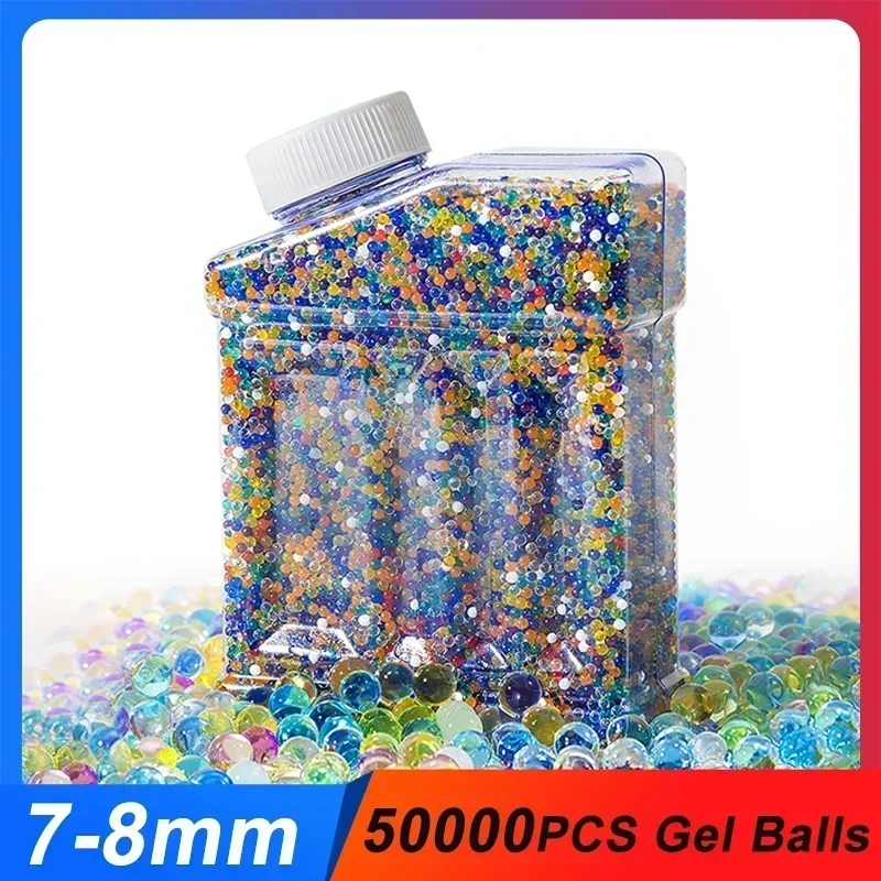 7-8mm Fun Crystal Slime Water-Filled Toys Non-Toxic Gel Balls For Premium Fun Crystal Slime Water Blast Toy