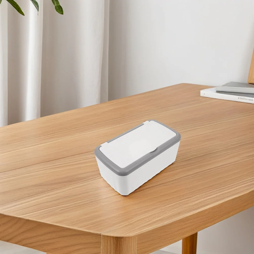 

2Pcs Tissue Box Holder Dustproof Lid Plastic Cover Large Rectangular Refillable Dispenser for Home Office Bathroom Kitchen