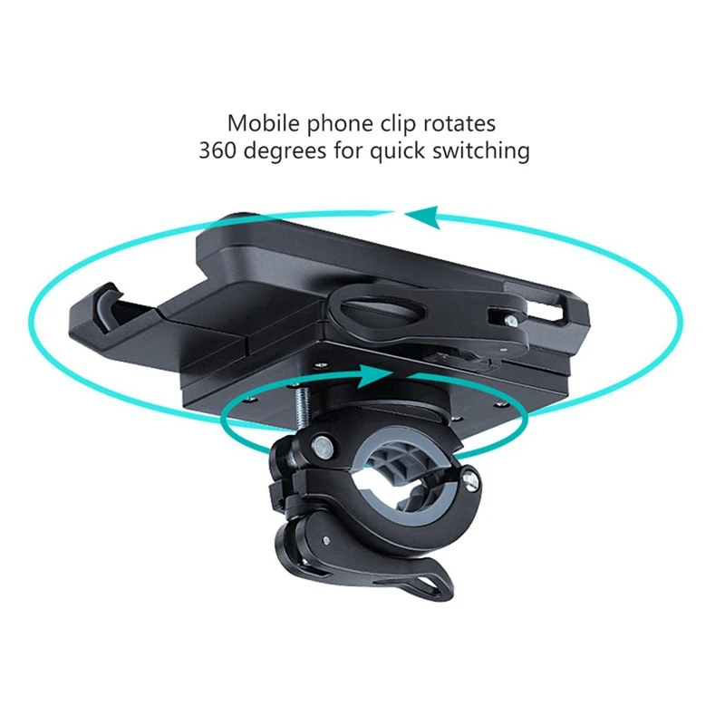 Universal Motorcycle Bicycle Phone Holder Stand Anti-Slip Bike Phone Mount Clip For Iphone Samsung Xiaomi Smartphones