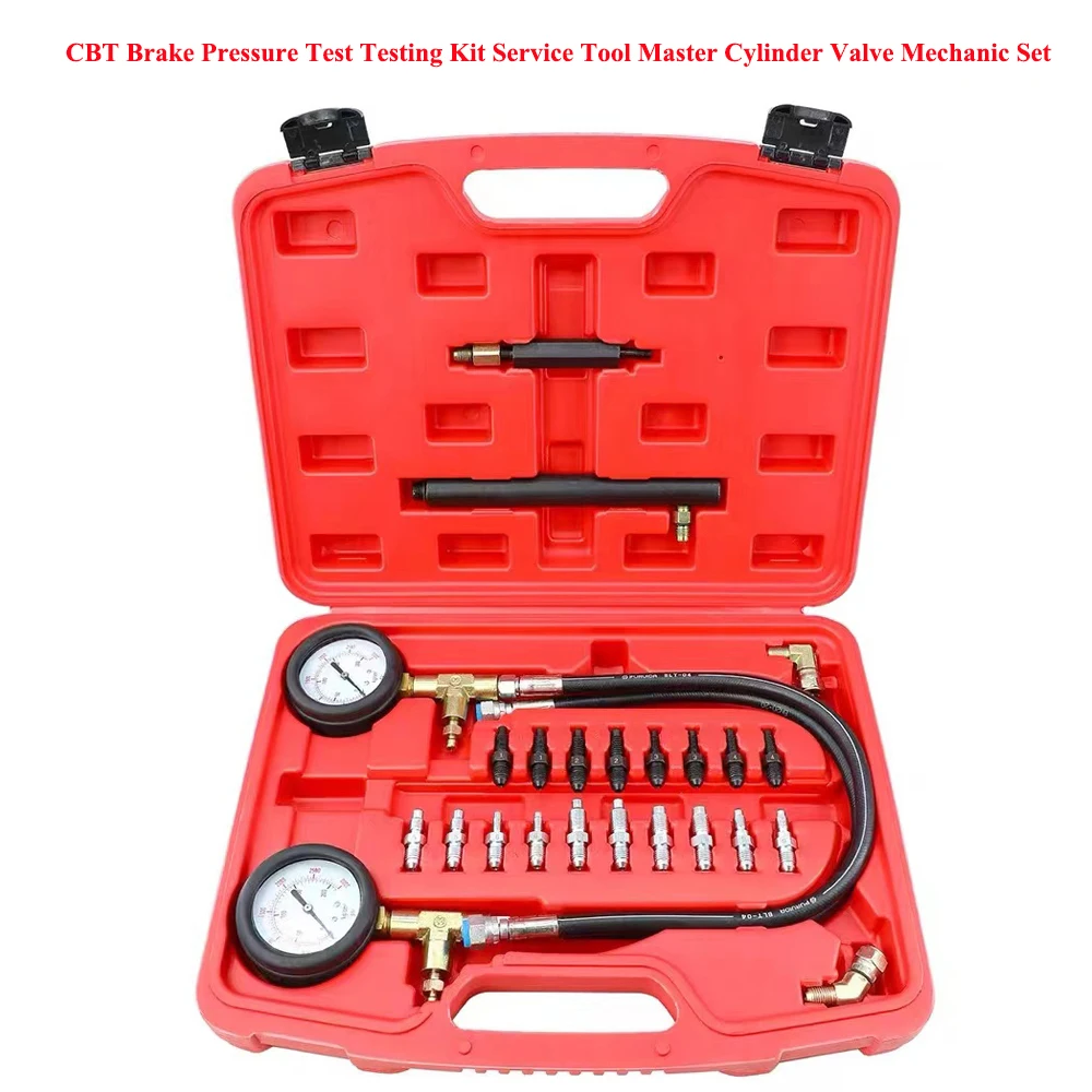 

CBT Brake Pressure Test Testing Kit Service Tool Master Cylinder Valve Mechanic Set