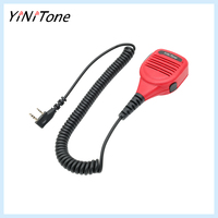 YiNiTone PMMN4013A TK red hand microphone Portable PTT 2 pin K plug for Baofeng UV-5R BF-888S Kenwood walkie talkie
