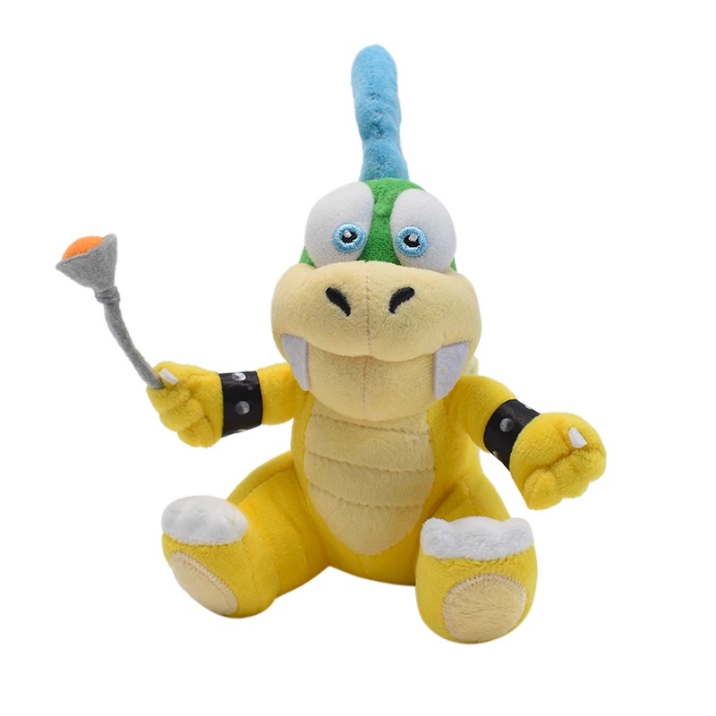 Cartoon Super Mario Bros Larry Plüschtiere sitzen stehend Wendy Lemmy Roy Bowser Sohn klassische Rolle Anime ausgestopfte Puppen
