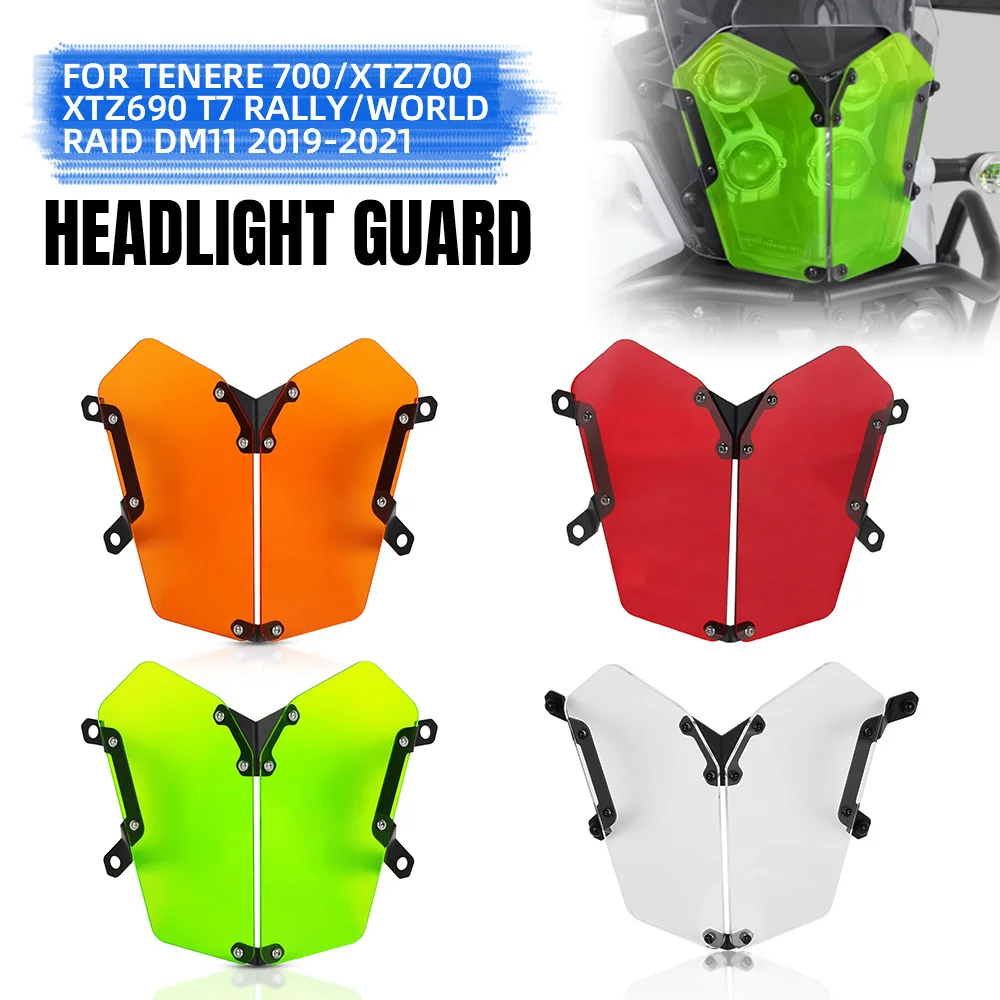 

Motorcycle For Yamaha Tenere 700/XTZ700 XTZ690 T7 Rally/World Raid DM11 2019-2021 Headlight Protector Cover Grill Accessories