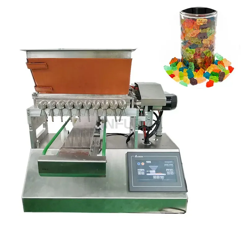 Multifunction Full Automatic Small Table Top Hard Chocolate Depositor Machine Jelly Gummy Toffee Candy Making Machine