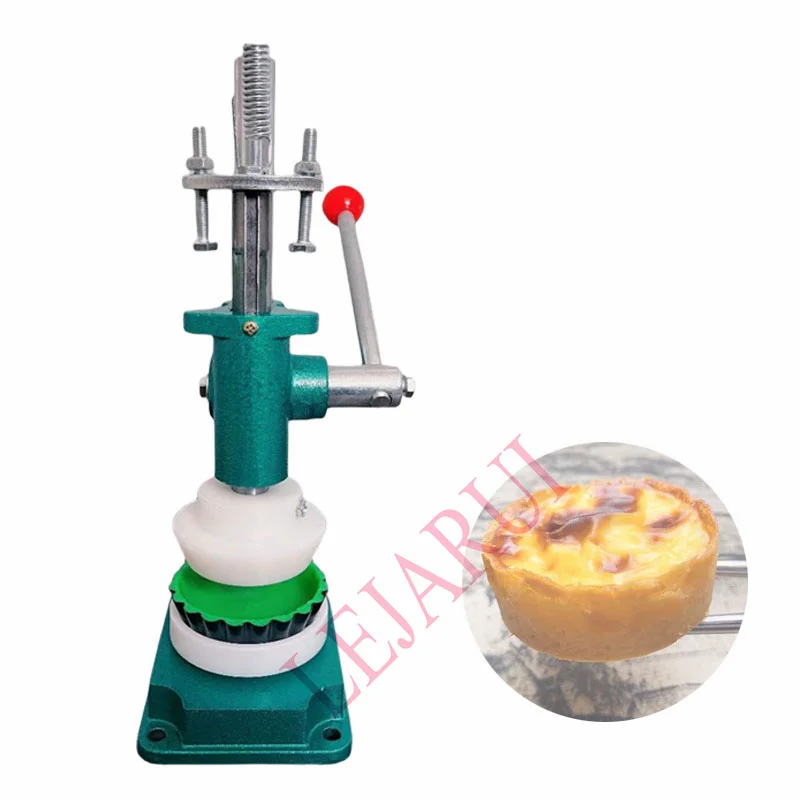 Manual Type Popular Egg Tart Making Machine Pasta Dough Presing Machine Cast Iron Metal Egg Tart Skin Maker Commercial Use