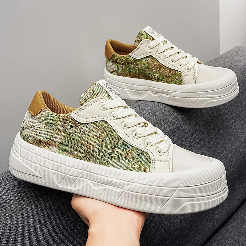

Men's board shoes trend versatile thick sole original sports and leisure shoes comfortable and breathable sneakers