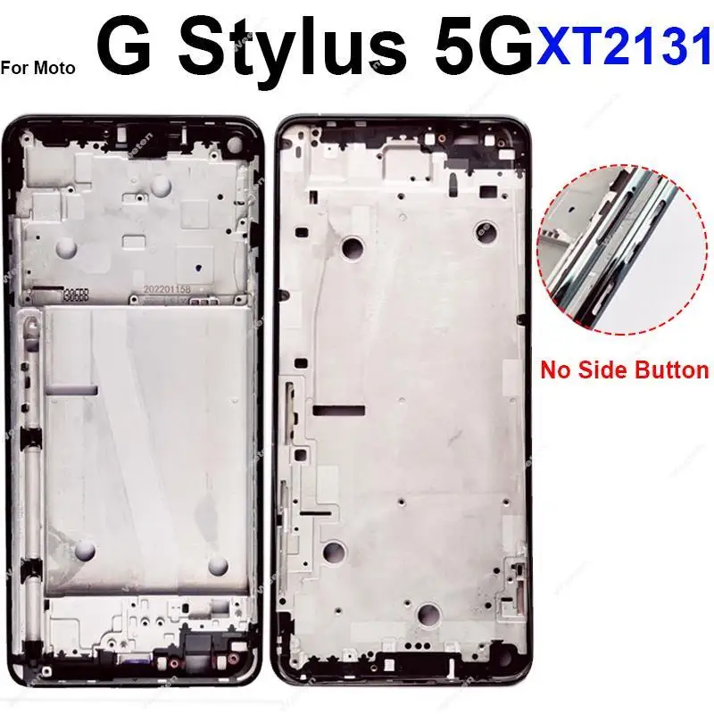 Middle LCD Frame Cover For Motorola Moto G Stylus XT2043 G Stylus 5G XT2131 Front LCD Screen Frame Bezel Spare Parts