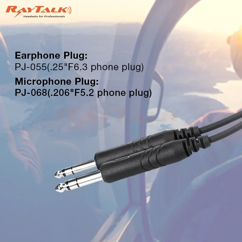 ANRアクティブノイズリダクション機能付きオーバーイヤー航空ヘッドセット、パイロット用Bluetooth防水機能搭載、FCC認証済み