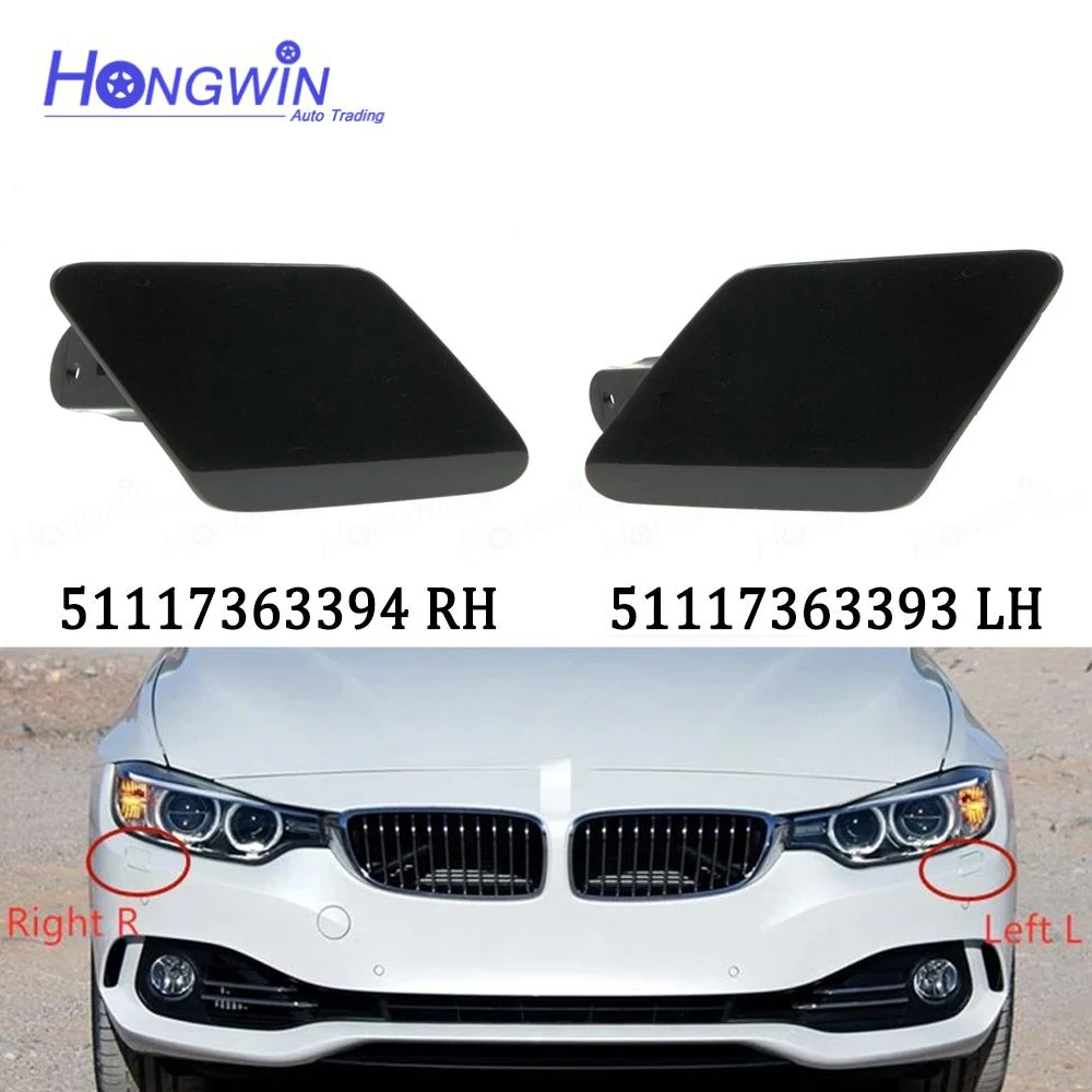 HeadLight HeadLamp Washer Spray Nozzle Cover Cap 51117363394 51117363393 For BMW 4 F32 F33 F36 428i 435i 435i xDrive 2014-2016