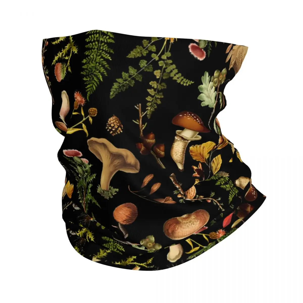 Vintage Mushroom Woodland Bandana Neck White Scarf Multi-use Headwear Fishing Unisex Adult Winter