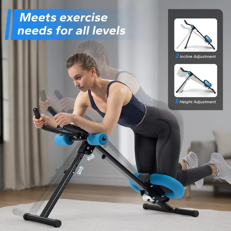 Faltbarer Bauchtrainer, verstellbare Bauchmuskelmaschine, Indoor-Fitnessgerät, Sport-Kerntrainer, Heim-Fitnessgerät, Workout Pro