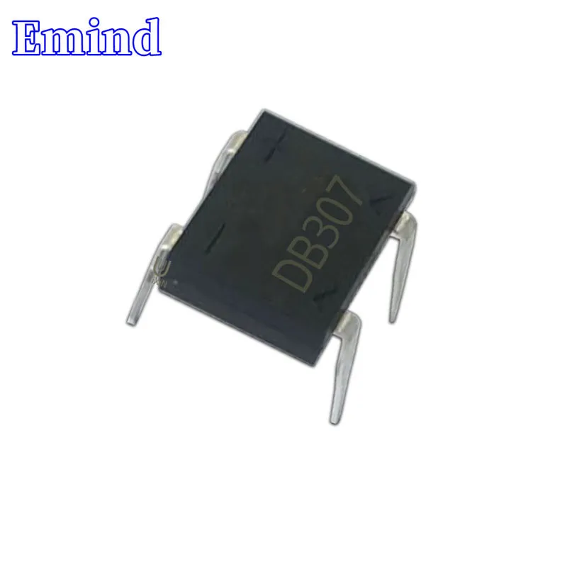 

30~1000Pcs DB307 DIP Bridge Rectifier DIP-4 Rectifier Bridge Stack 3A/1000V DB Footprint