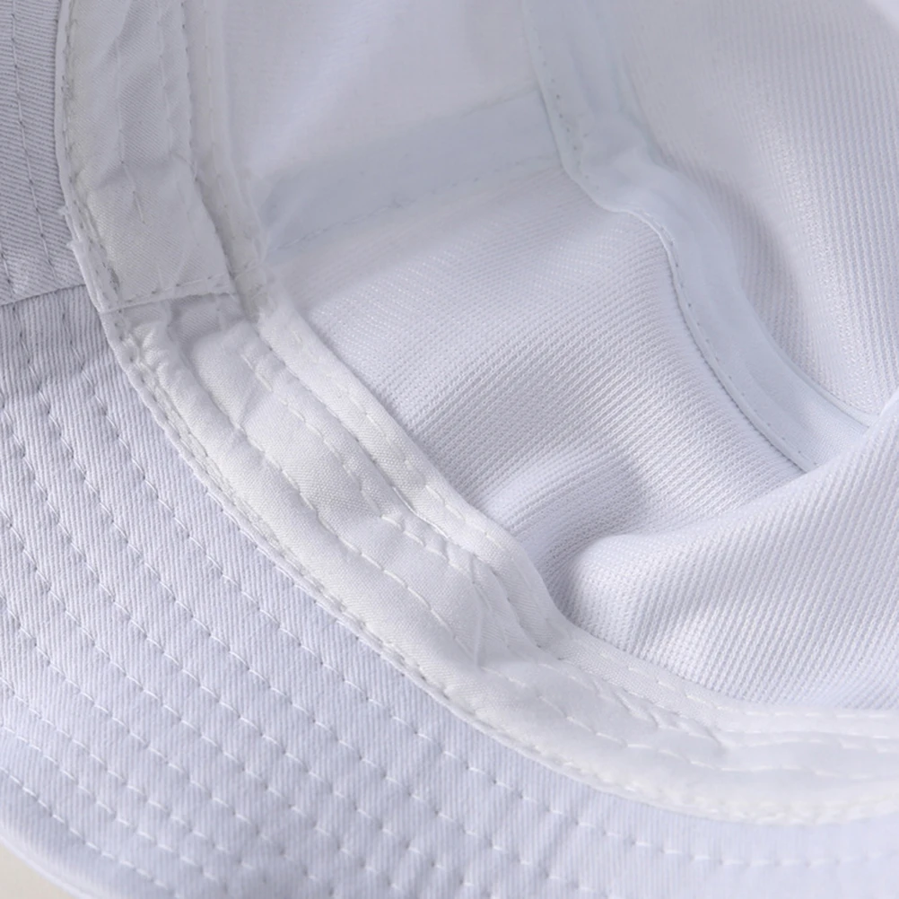 

Solid Bucket Hat for Men Women Summer White Outdoor Travel Solid Color Bucket Hat Fishing Vacation Daily Wear