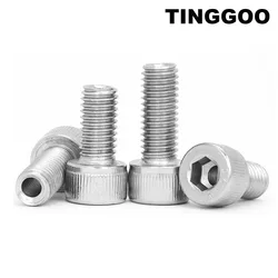 M1.6 M2 M2.5 M3 M3.5 M4 to M16 304 Stainless Steel Hollow Hole Through Air-out Pass Allen Hexagon Hex Socket Cap Head Screw Bolt