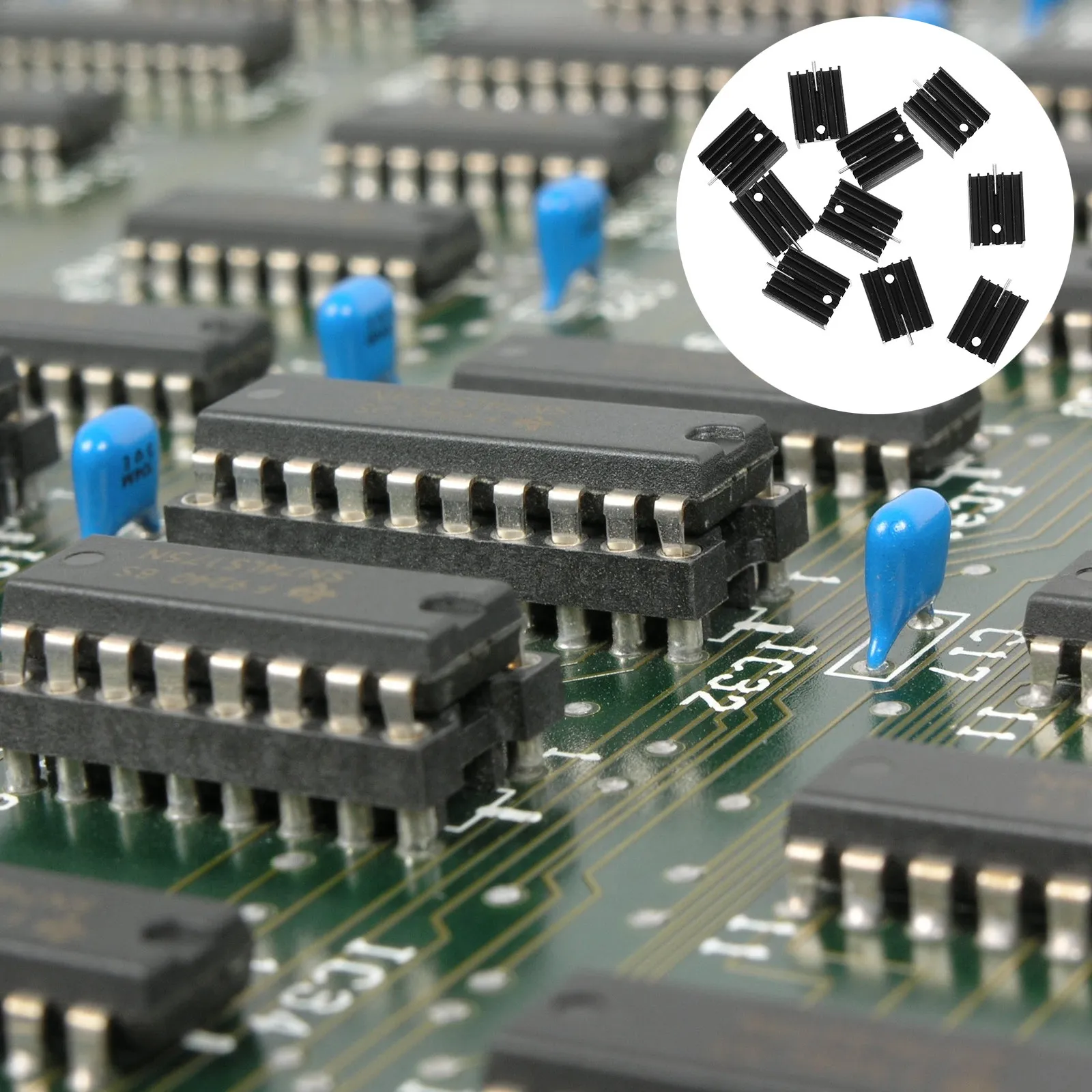 10Pcs Heat Sink Cooling Set Aluminum Transistor Cooler Fin High Performance Voltage Regulator Thermal Dissipation