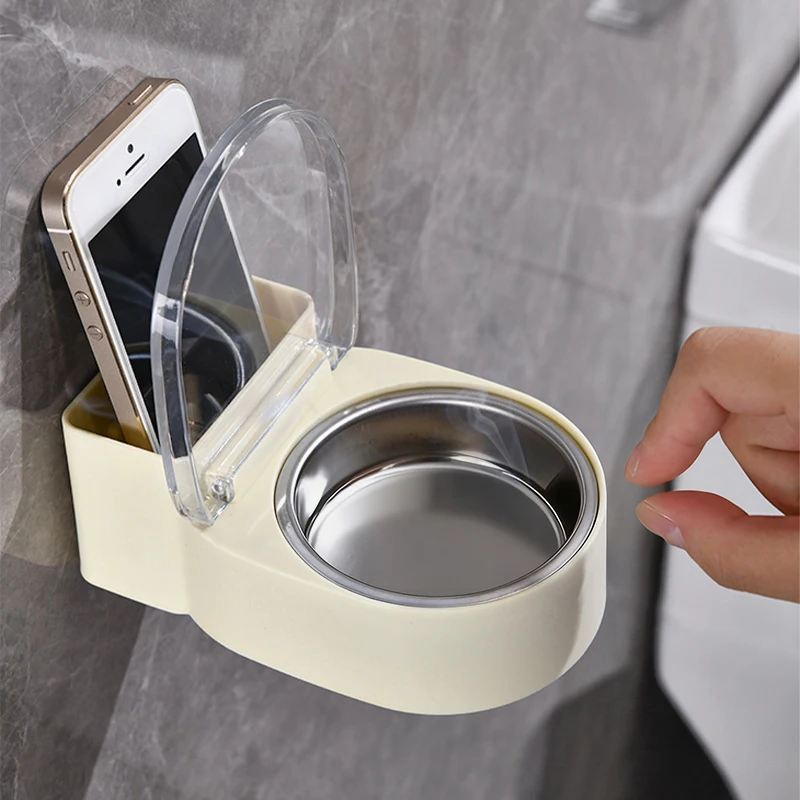 

Инновационный персонализированный ящик для хранения в ванной комнате, модная неперфорированная настенная пепельница из нержавеющей стали