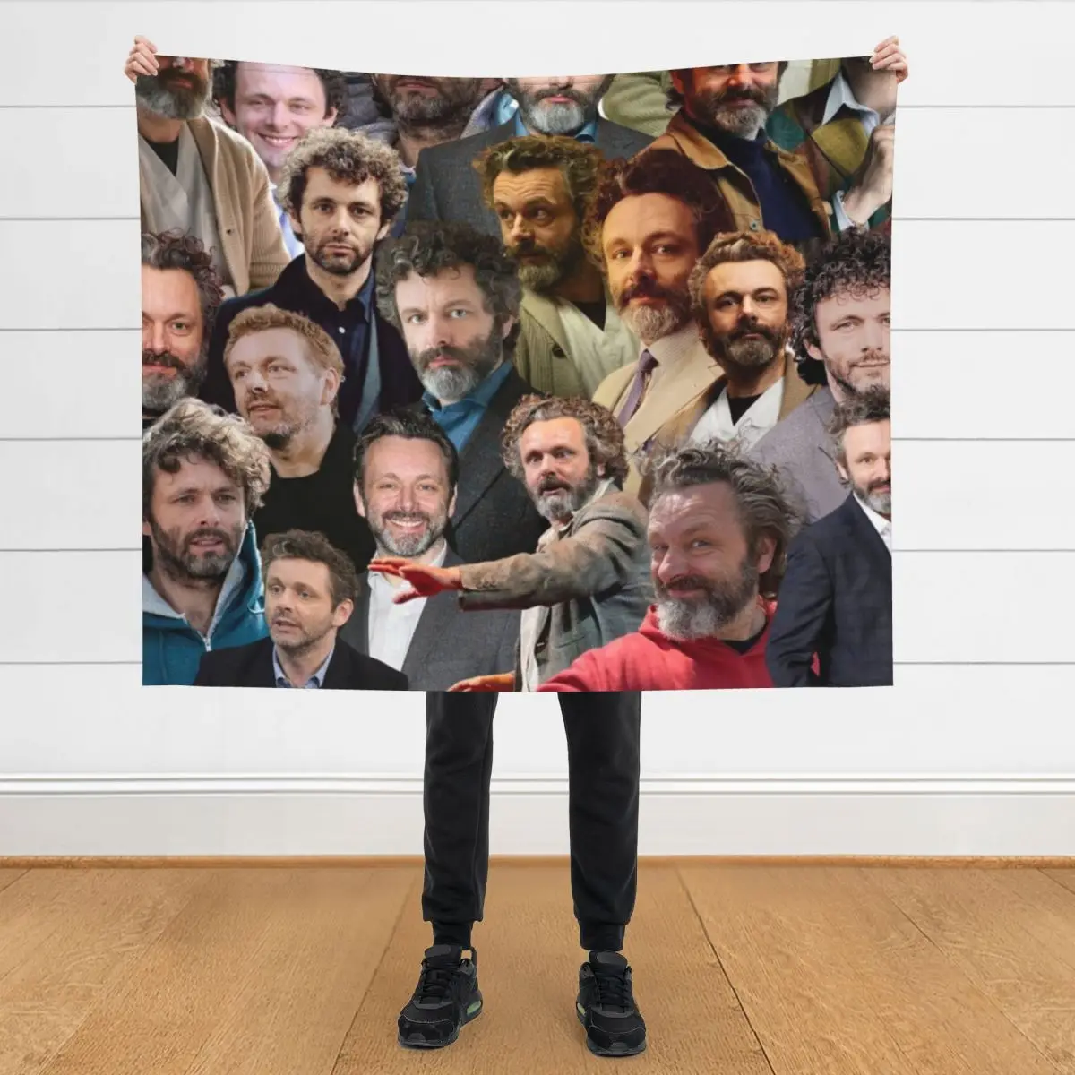 

michael sheen photo collage Throw Blanket Luxury Brand Cute Plush Blankets