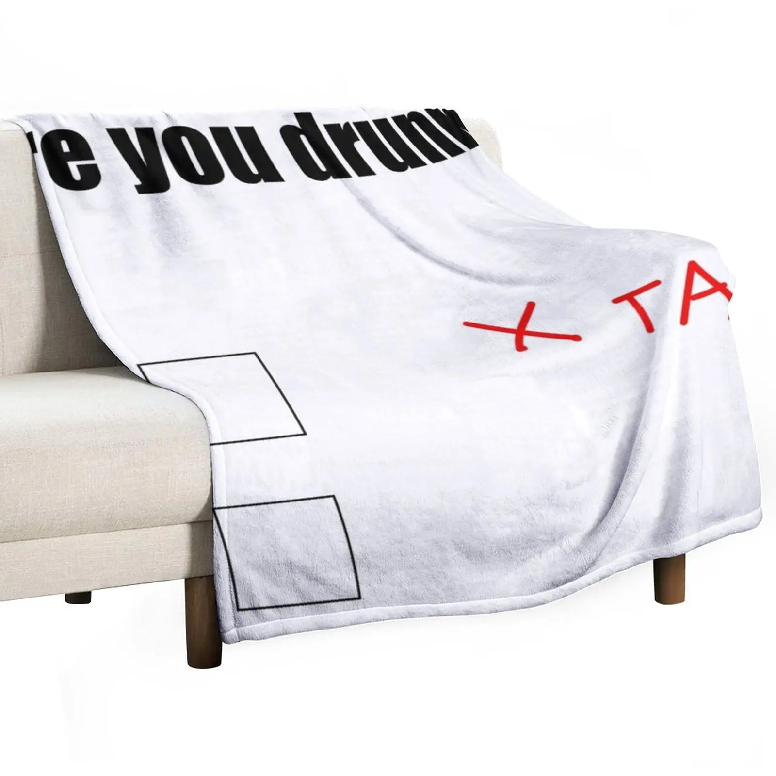 Are you drunk funny tacos Throw Blanket blankets ands sofa bed Blankets