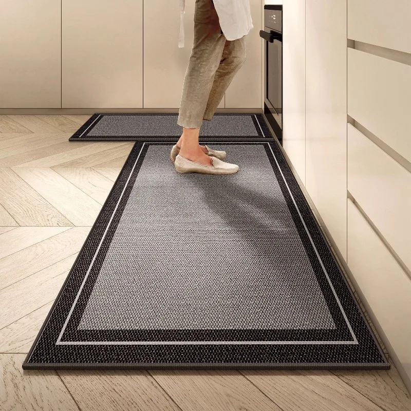 Simple High-end Kitchen Carpet Waterproof Oil-resistant Dirt Resistant Household Floor Mat Soft Comfortable Laundry Balcony Rug