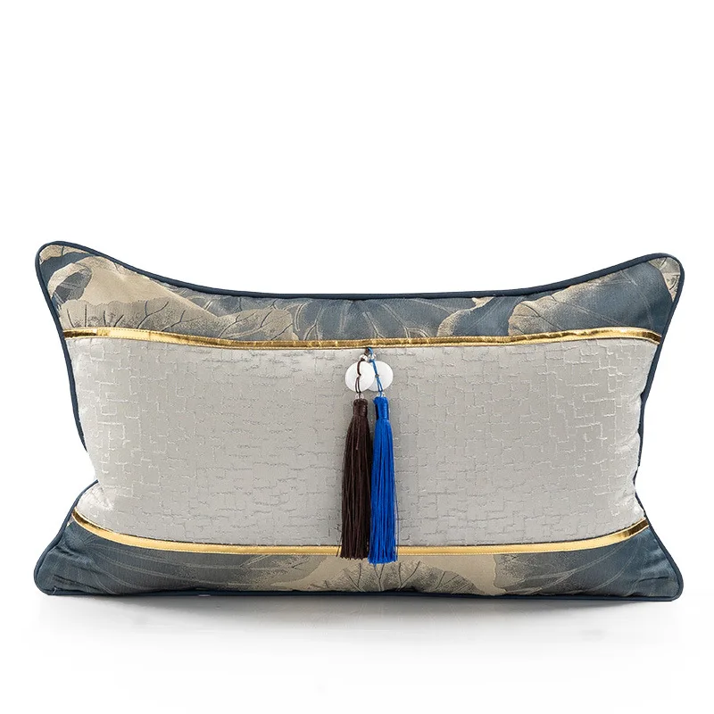 Luxury European Classical Aristocratic Style Throw Pillow Cases Decorative Tassels Cushion Covers for Couch Car Bedroom 20 X 20
