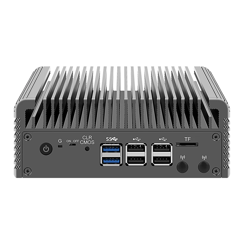 토포튼 팬리스 방화벽 미니 PC 인텔 코어 i3 N305 N100 DDR5 2xM.2 NVMe 4x i226-V 2.5G LAN 8xUSB 산업용 컴퓨터 NAS 서버 썸네일 6