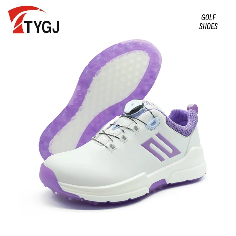 TTYGJ 2024 Golf Shoes for Women Luxury Brand Breathable and Anti Slip Sports Casual Shoes Rotating Lace Nail Free Athletic Shoes