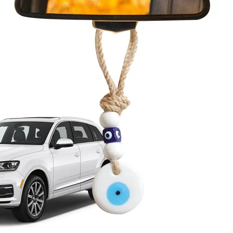 Car Evil Eye Decor Devil's Eyes Car Charm Wall Decoration Turkish Blue Evil Eye Pendant Evil Eye Charm Lucky Car Interior