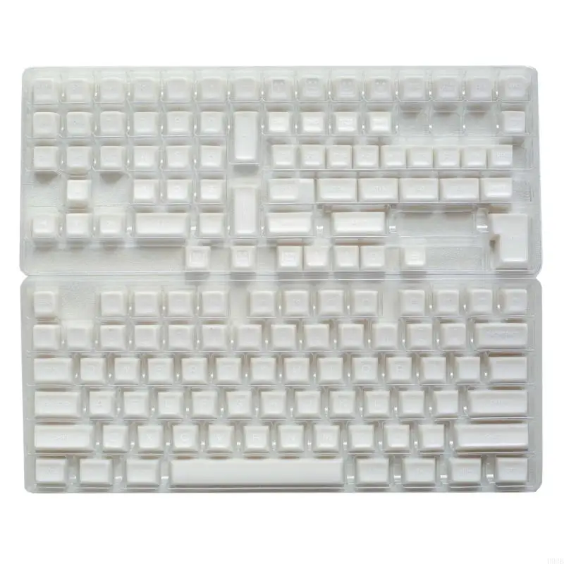 

P9JB PBT Keycaps White Like Double Shot PBT -клавиш SET COLES для 142 KeyCap Keycap