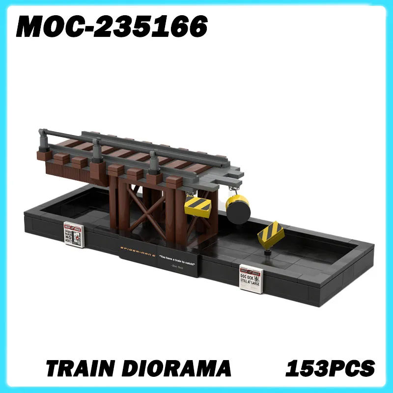 

MOC-235166 Building Blocks DIY Gift Educational Creativity Puzzle Xmas Toy Accessories Train Diorama 153PCS