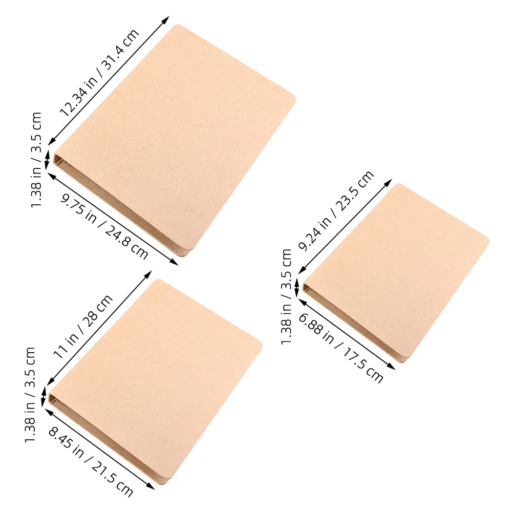 3 قطع من غطاء دفتر الملاحظات الورقي القوي للدراسة وحماية المكتب وغطاء الكمبيوتر المحمول