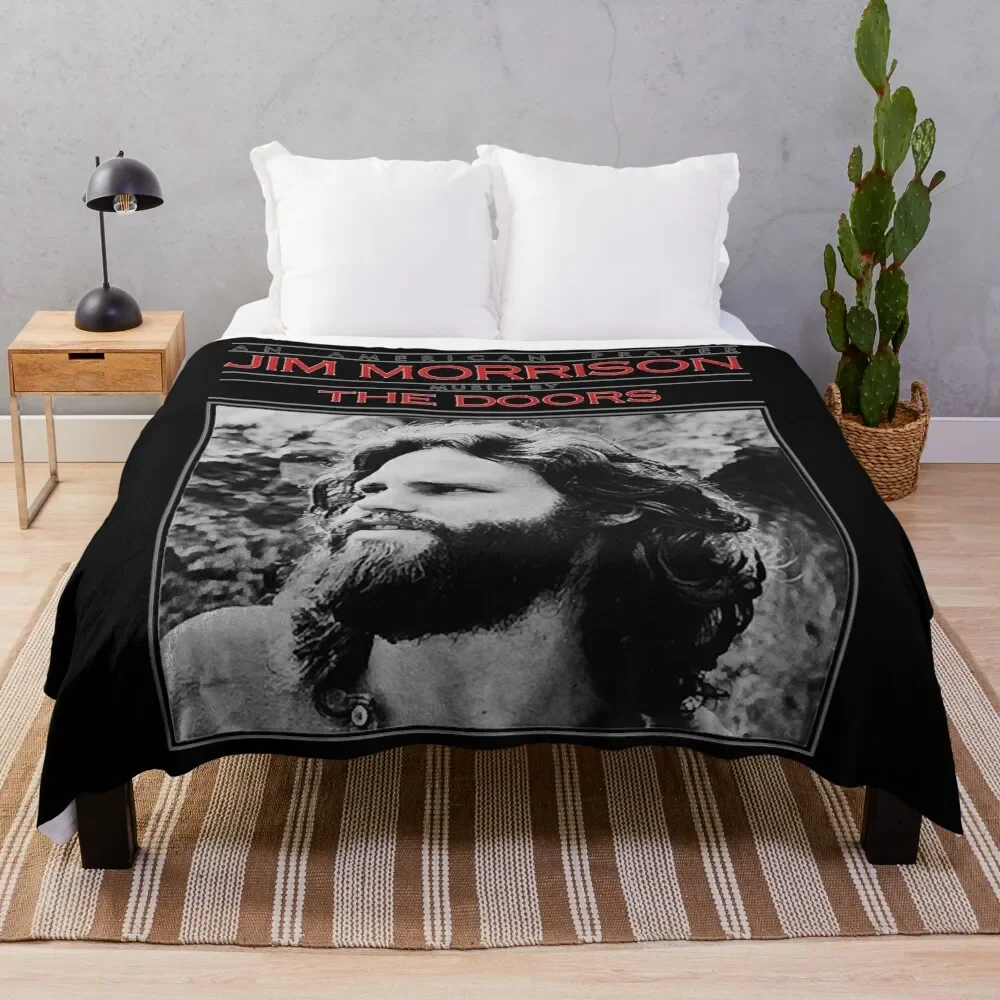 

An American Prayer Jim Morrison Classic Throw Blanket Soft Summer Soft Big for winter Blankets