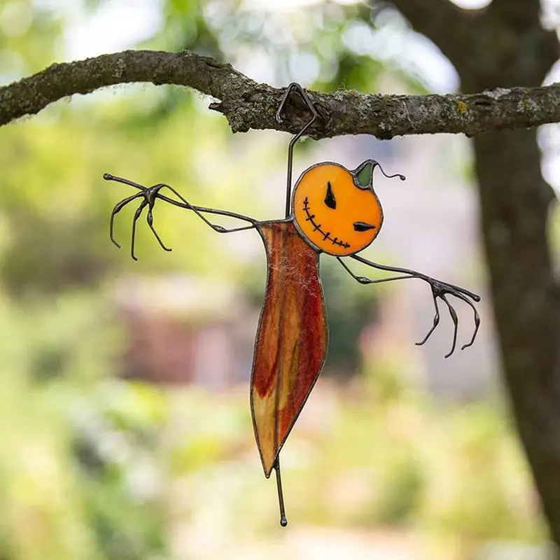 Halloween Scary Spider Pendant Pumpkin Scarecrow Witch Hat Tracery Party Holiday Decorations Hanging Ornaments