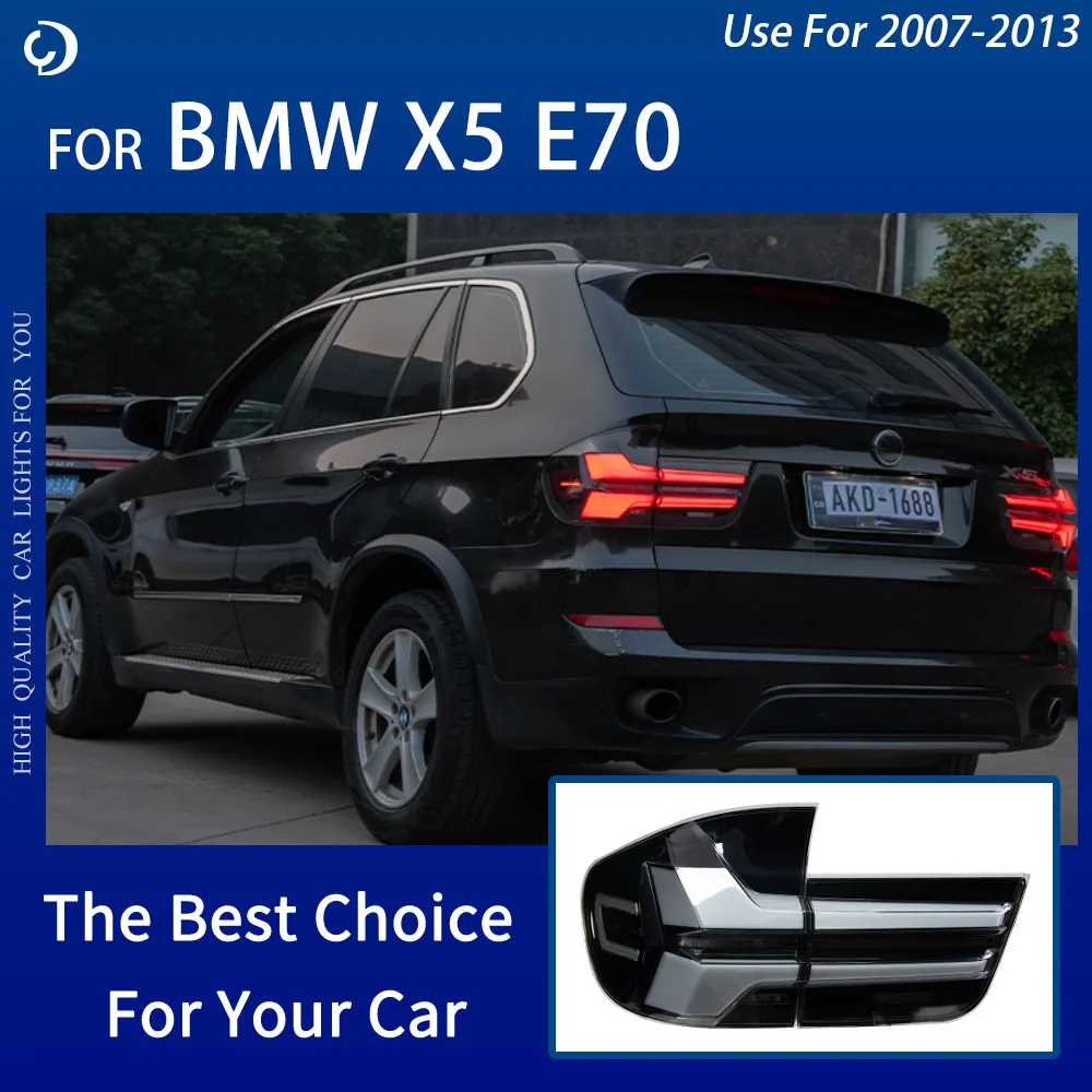 

Задние фонари для BMW X5 E70 2007-2013, светодиодные задние фонари в сборе, обновление 2023, дизайн сигнальной лампы с высокой настройкой, аксессуары для инструментов