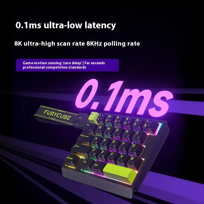 لوحة مفاتيح جديدة M30/68he 8k ذات محور مغناطيسي مصممة للرياضات الإلكترونية فائقة السرعة مع لوحة مفاتيح ألعاب بمعدل بولينج 8000 هرتز