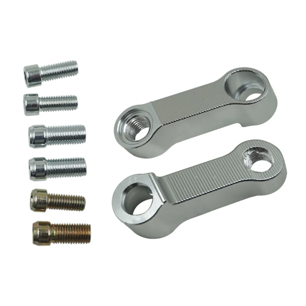 Rearview Mirror Mounting Extension Riser for Motorcycle Aluminum Alloy Bracket to Enhance Rear Observation Range