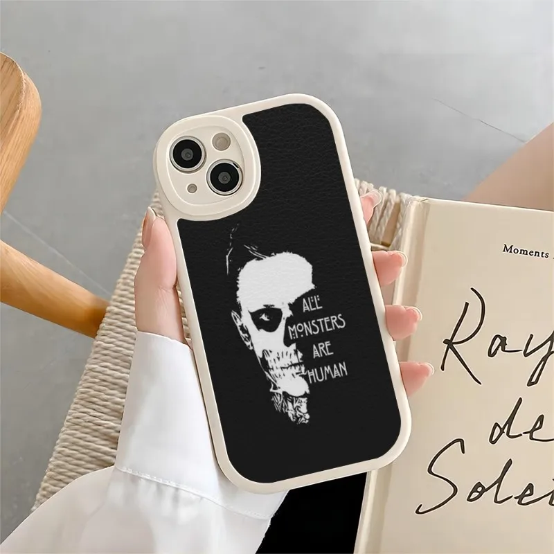 American Horror Story AHS Phone Case For IPhone 11 13 14 12 Pro Max Mini Xs X Xr 7 8 Plus SE2020 Silicone Leather Texture Cover