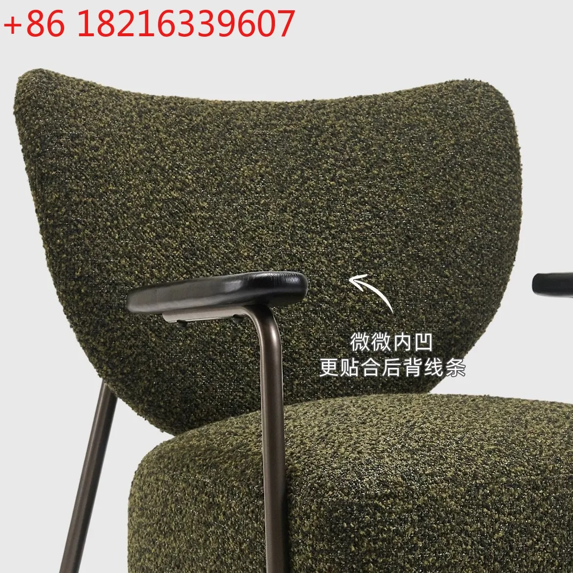 YAO Modern Simple Metal Frame Cotton and Linen Leisure Chair Living Room Light Luxury Lazy Sofa Antique Single