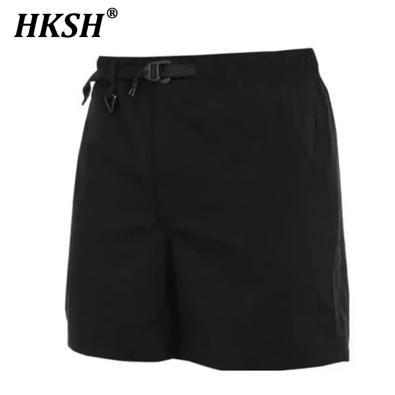 

HKSH новые летние мужские быстросохнущие уличные дышащие легкие спортивные шорты капри шикарные повседневные брюки средней длины Ins HK6088