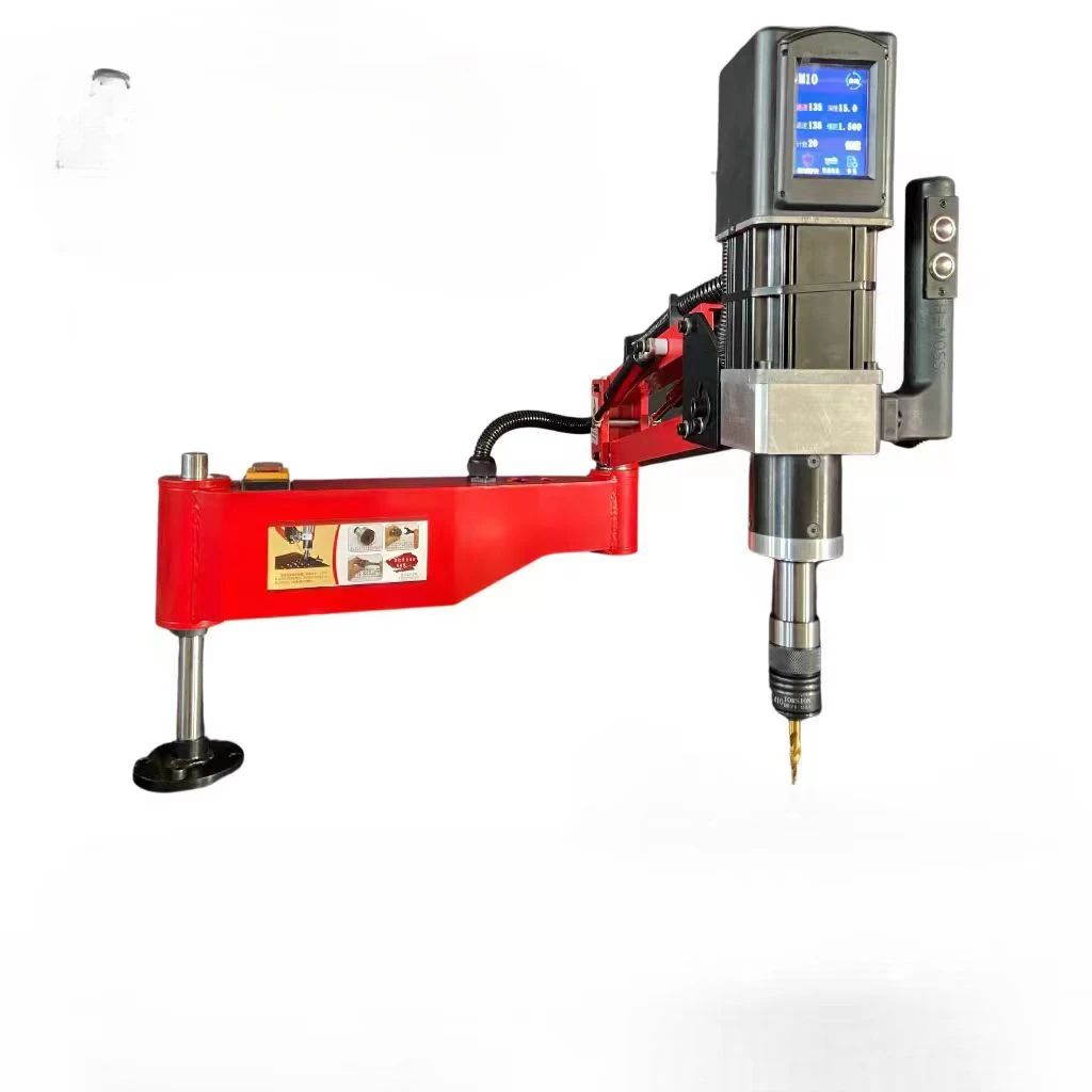 YYHC  1800w 100rpm M6-M36   Flexible Arm Nut Screw Servo Electric Tapping Machine for pipe metal thread drilling machine