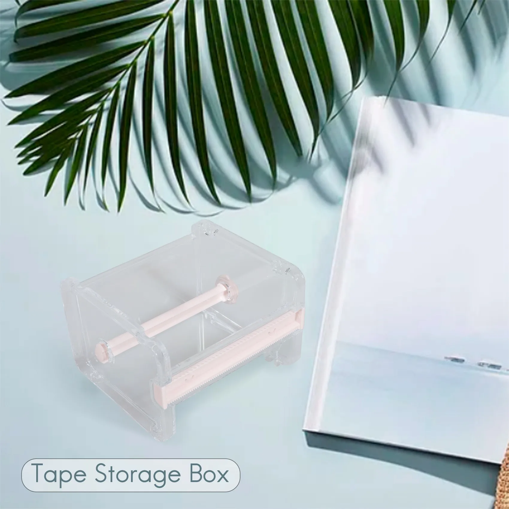 4 Pack Transparant Zichtbaar Desktop Multi Washi Plakband Dispenser,Tape Cutter, Roltape Houder