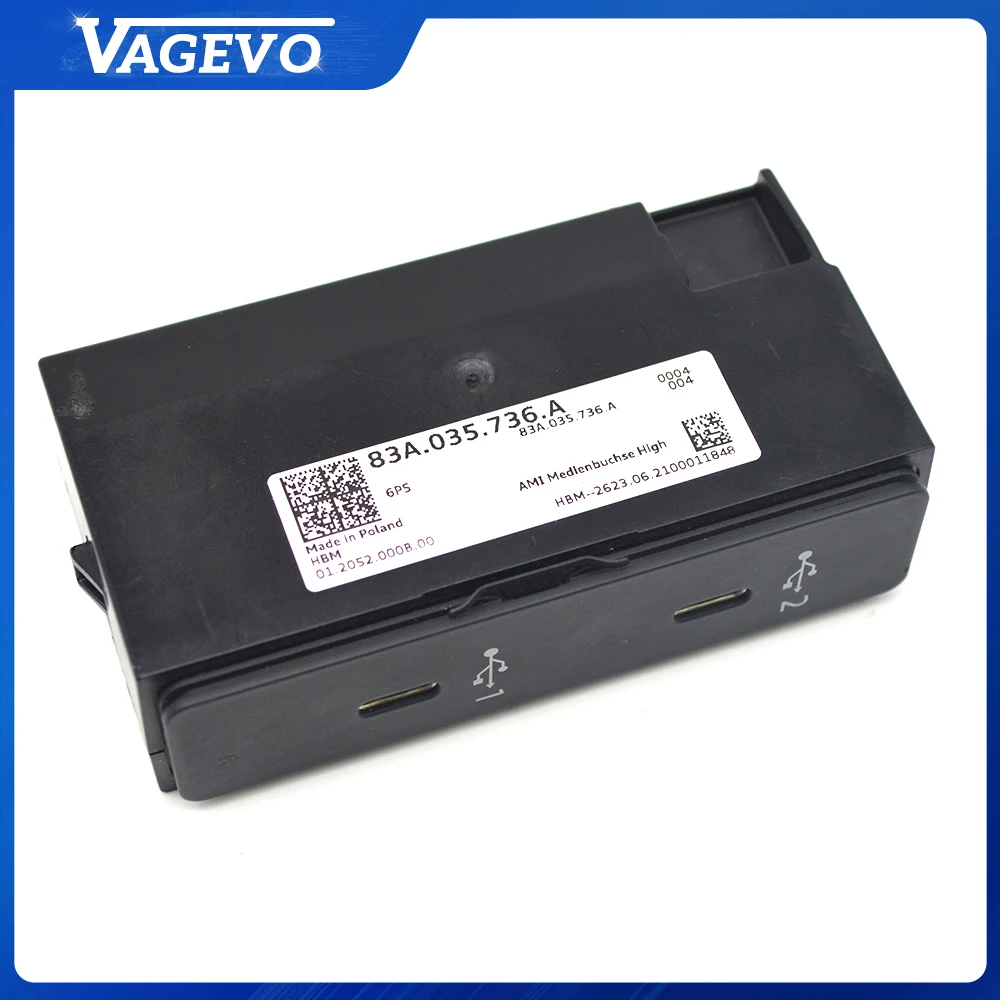 

83A035736A Carplay Switch Dual type-c Interface Carplay Switch For Audi Q3 RS Q3 83A 035 736 A